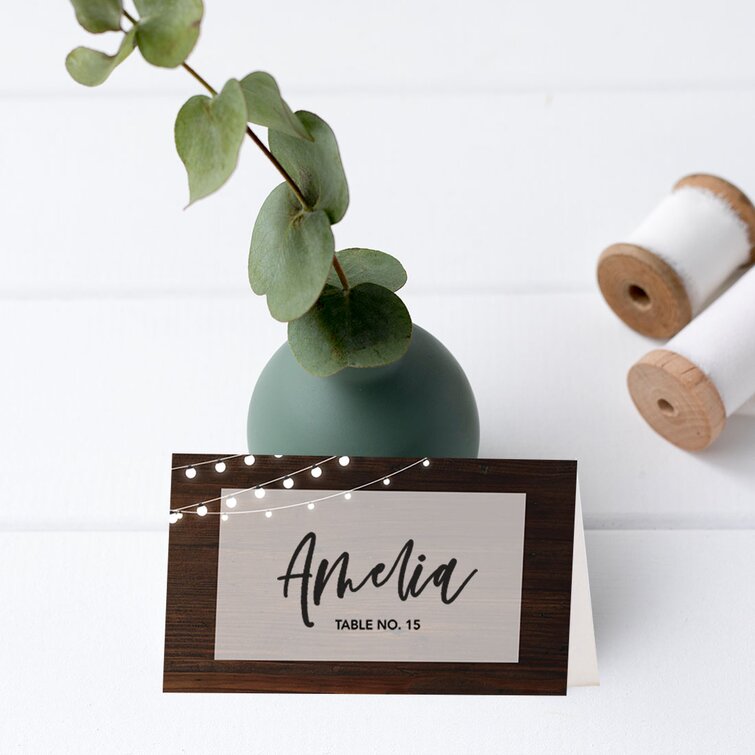 Personalised wedding deals place cards